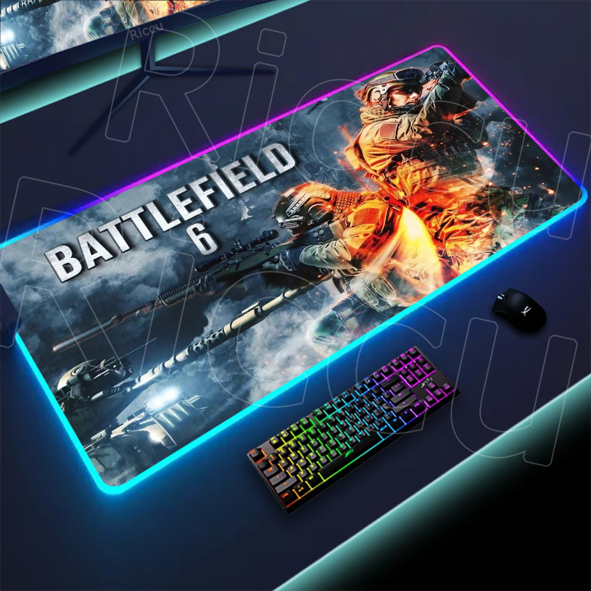 Desk Setup Accessories Aesthetic - New Gamer Rgb Desk Mat Back