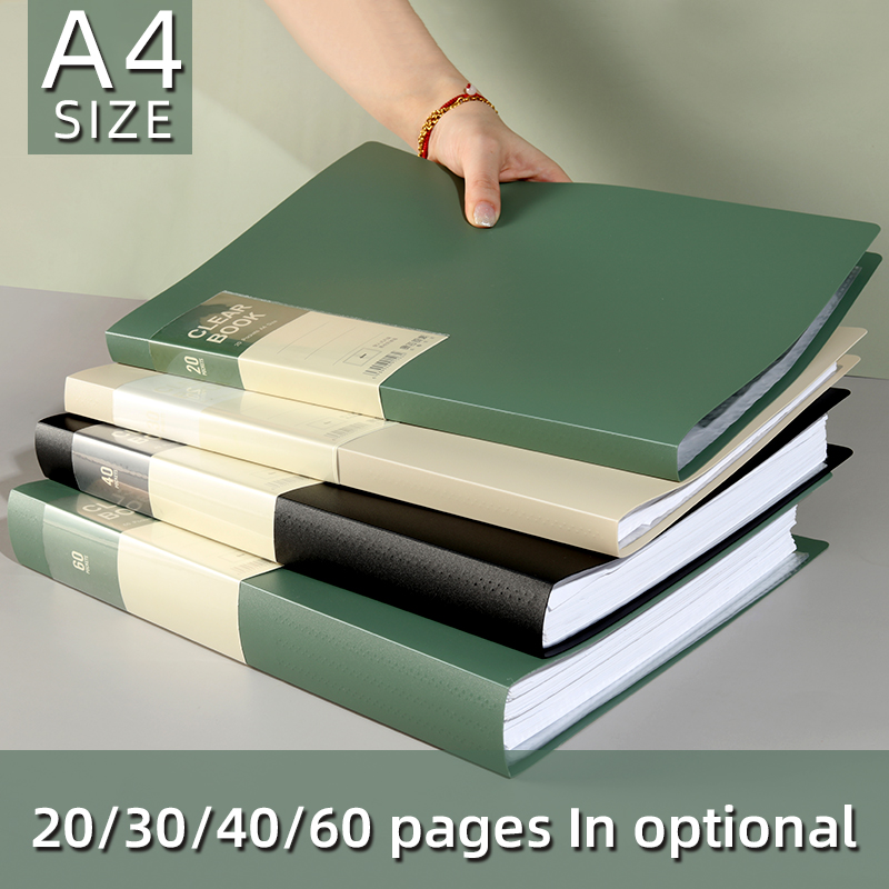 Ring Binder Box - A4 Side-Loading Document Folder Multi-Layer Transparent