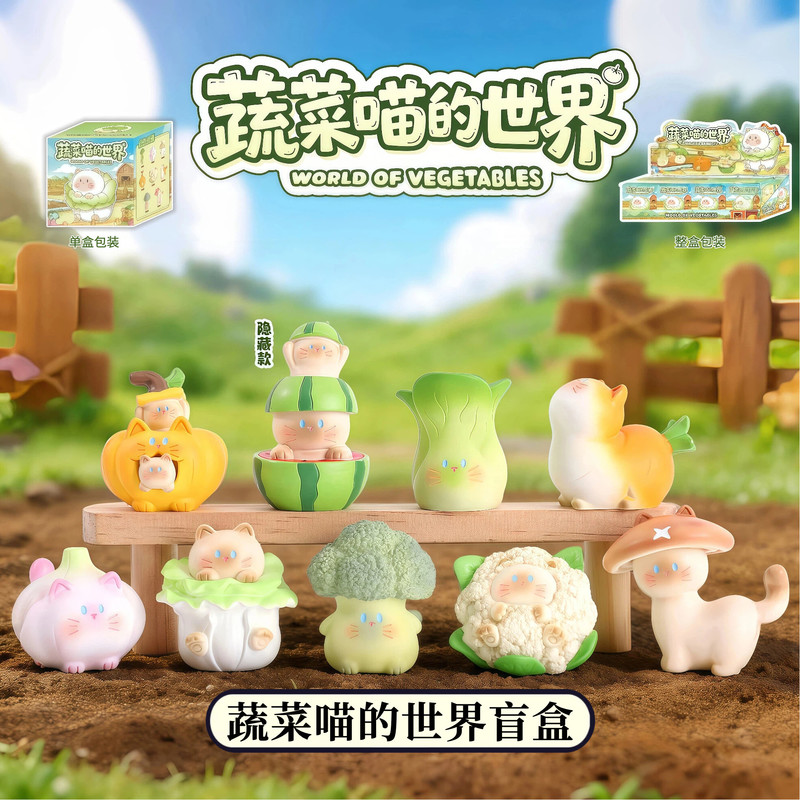 Desk Setup Productivity - Genuine Vegetable Cat World Blind Box