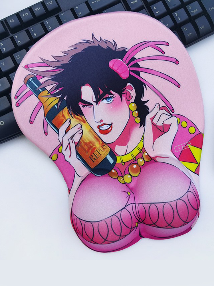 Desk Setup Accessories Aesthetic - Jojo Mouse Pad Wrist Guard Silicone