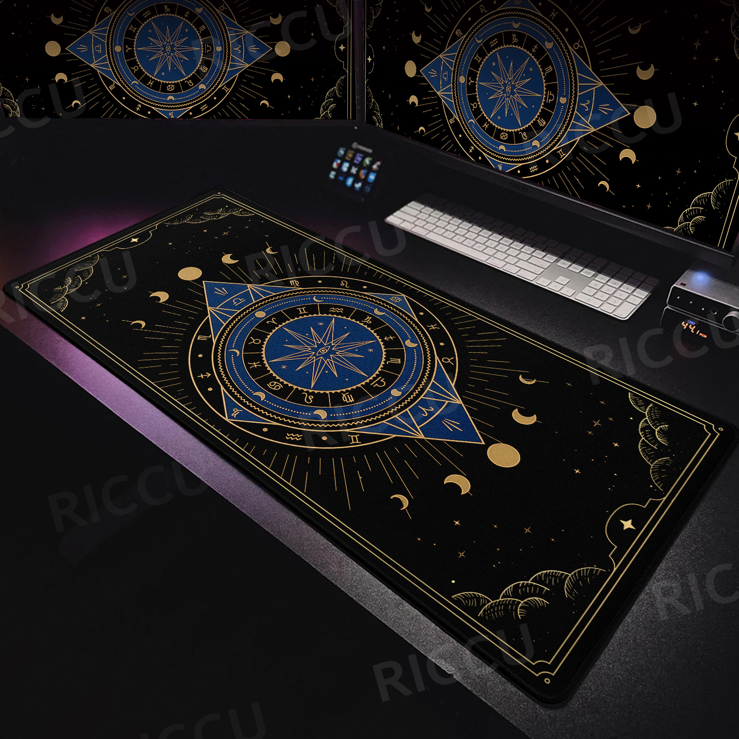 Desk Setup Accessories Aesthetic - Art Magic Tarot Card Mouse Pad