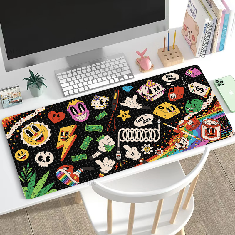 Desk Setup Rug - Graffiti Mausepad Office Rug Desk Mat