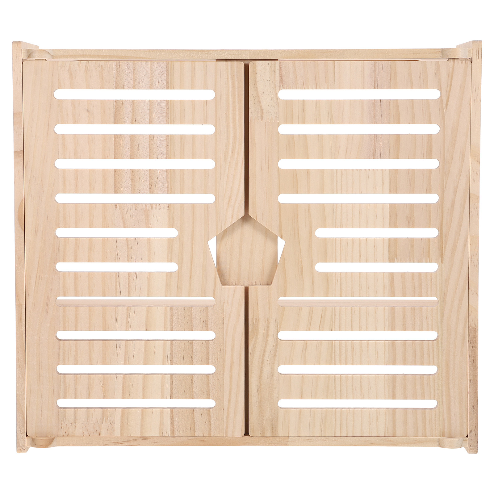 Cable Box Organizer - Wooden WiFi Router Storage Box 2-Layer