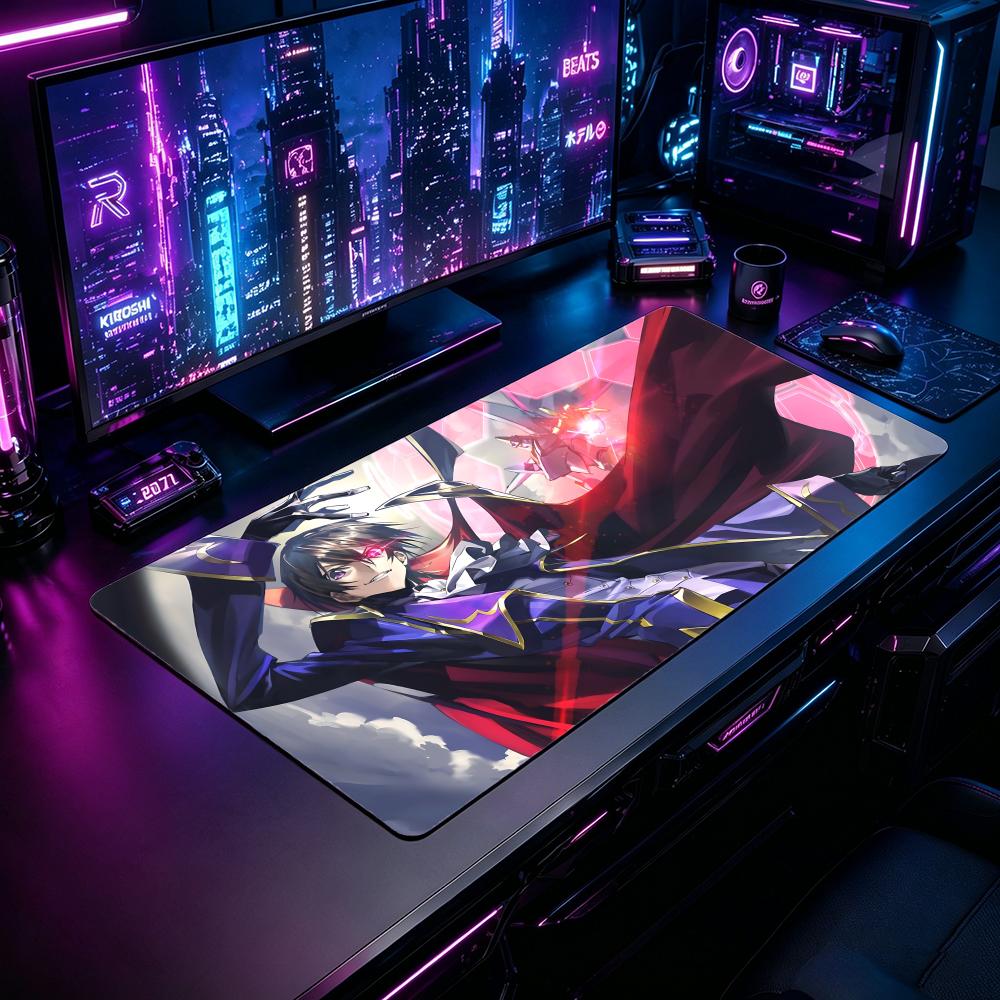Gaming Mouse Pad CCode Geass M - Desk Setup With Laptop のレビューと価格