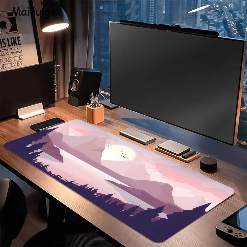 Sunset Lake Desk Mats Gaming M - Desk Setup Rug のレビューと価格