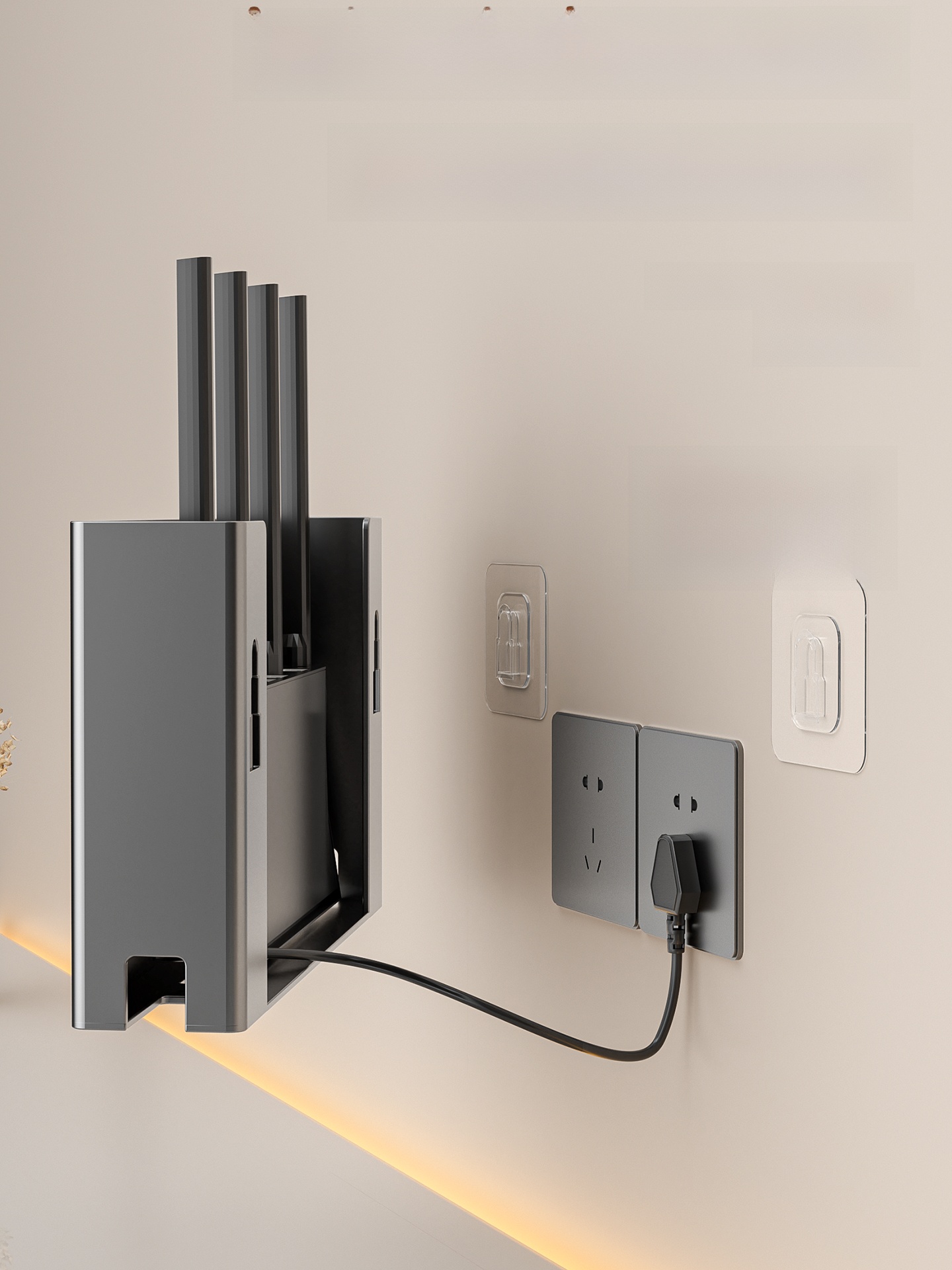 Wall-Mounted Router Storage Bo - Cable Box Organizer のレビューと価格
