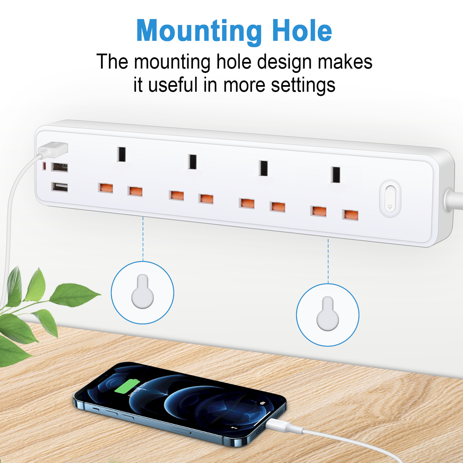 Power Strip Electric Socket UK - Power Strip Flat のレビューと価格