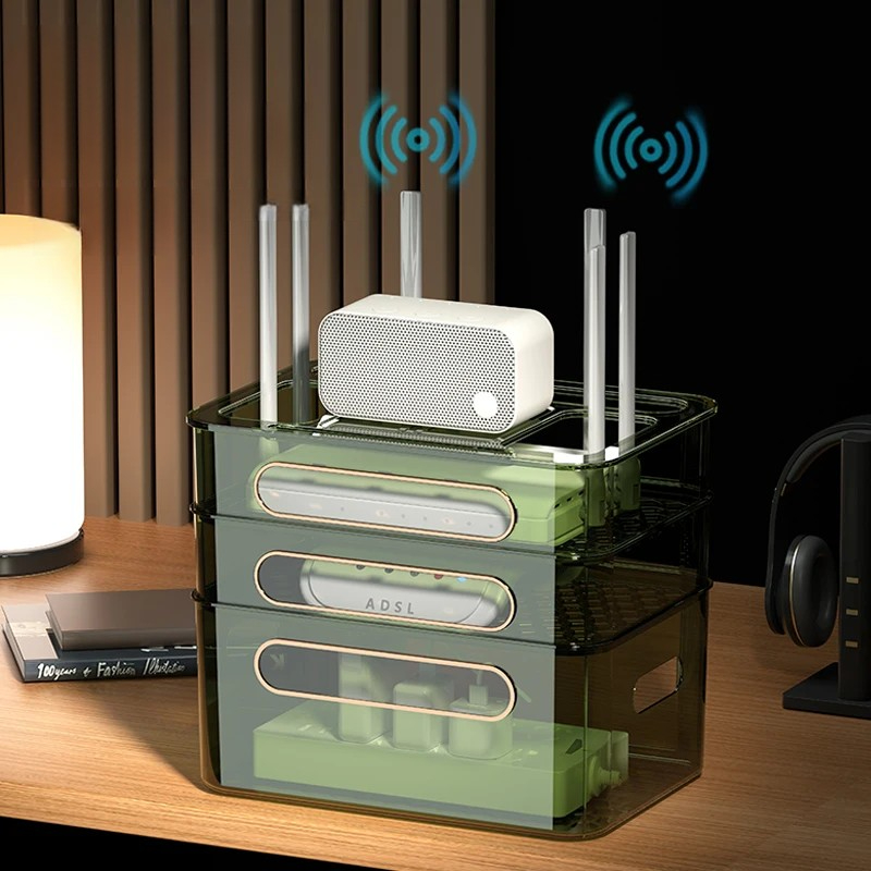WiFi Wireless Router Storage B - Cable Box Organizer のレビューと価格