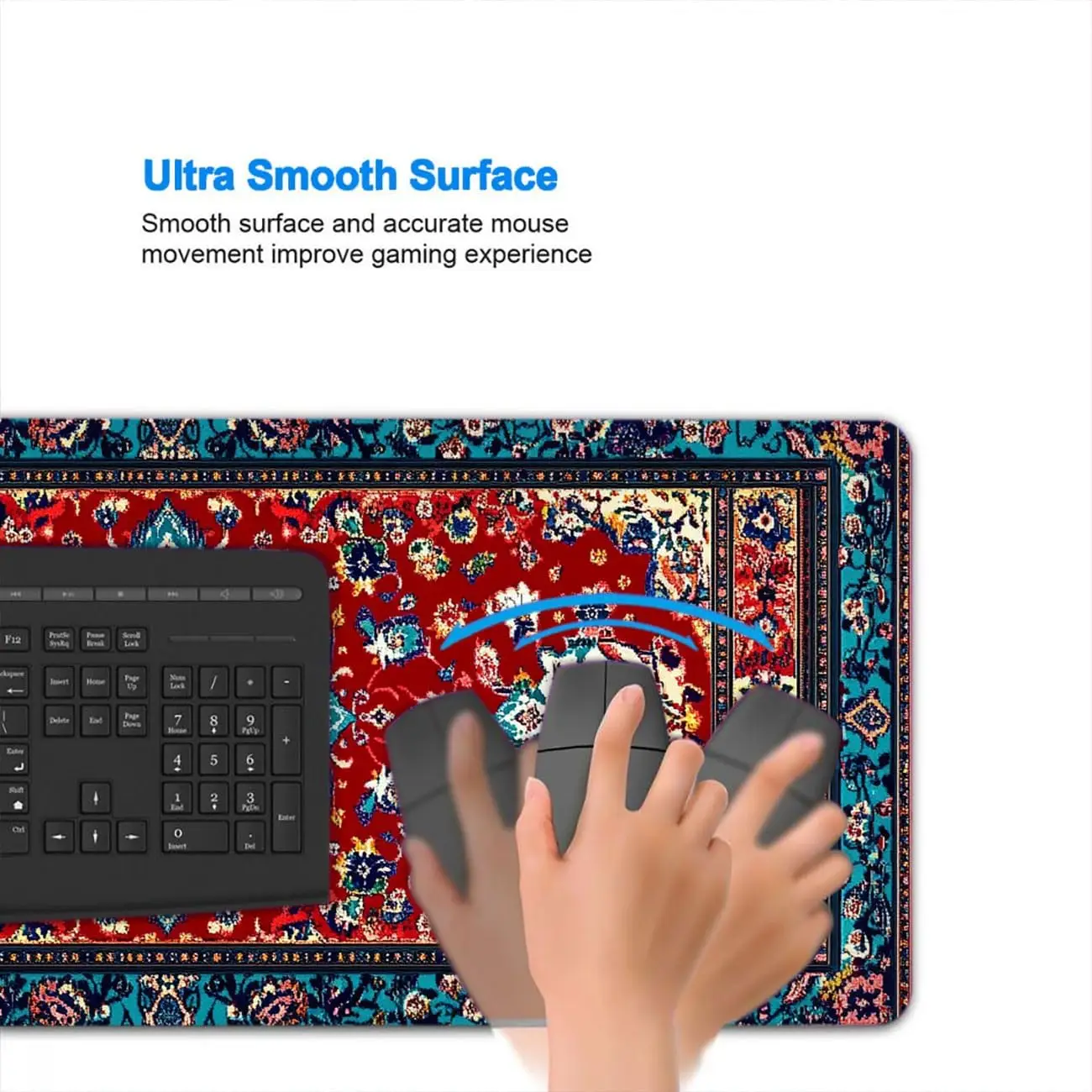 Stylish Ornate Persian Floral  - Desk Setup With Laptop のレビューと価格
