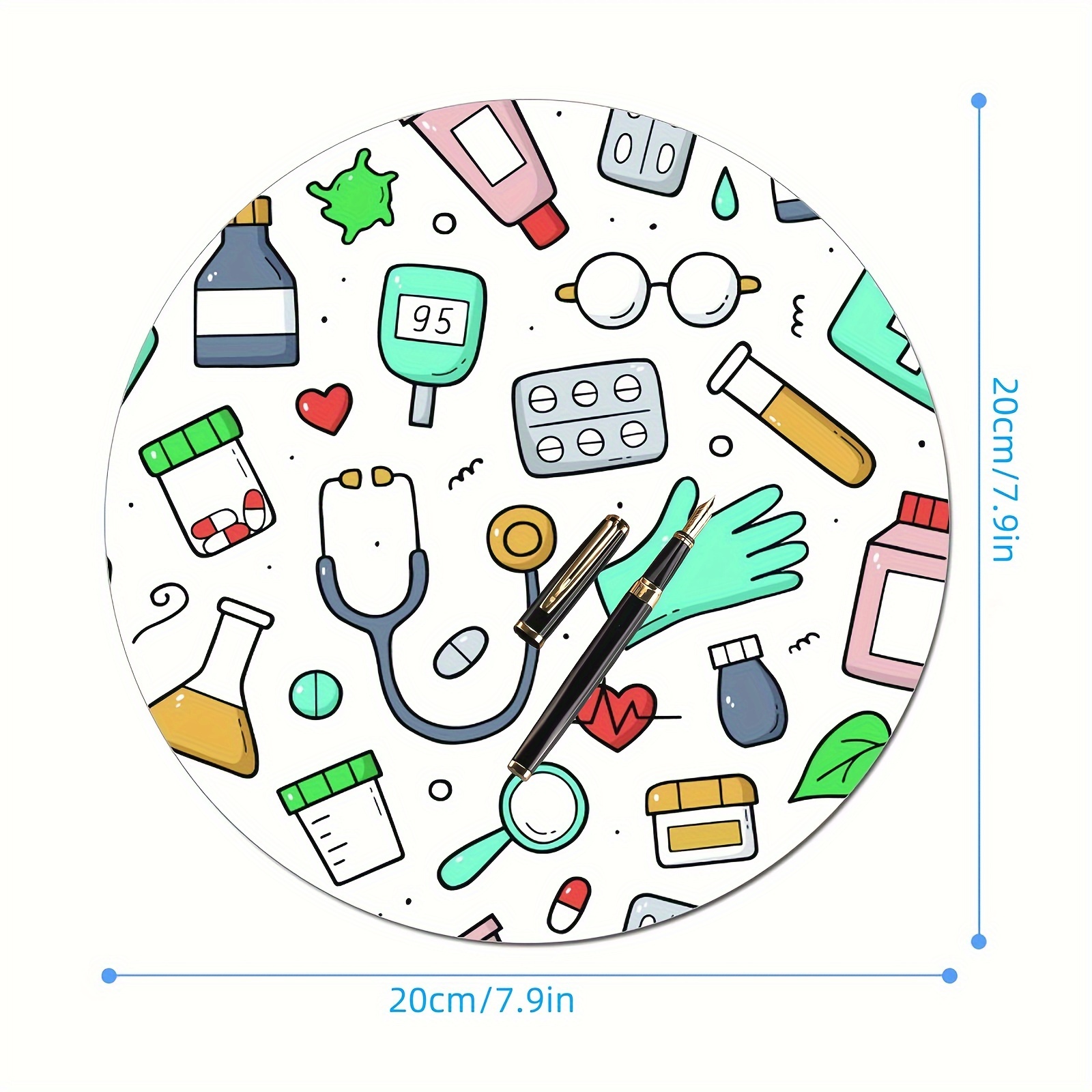 Round Nurses Doctors Office Ru - Desk Setup Rug のレビューと価格