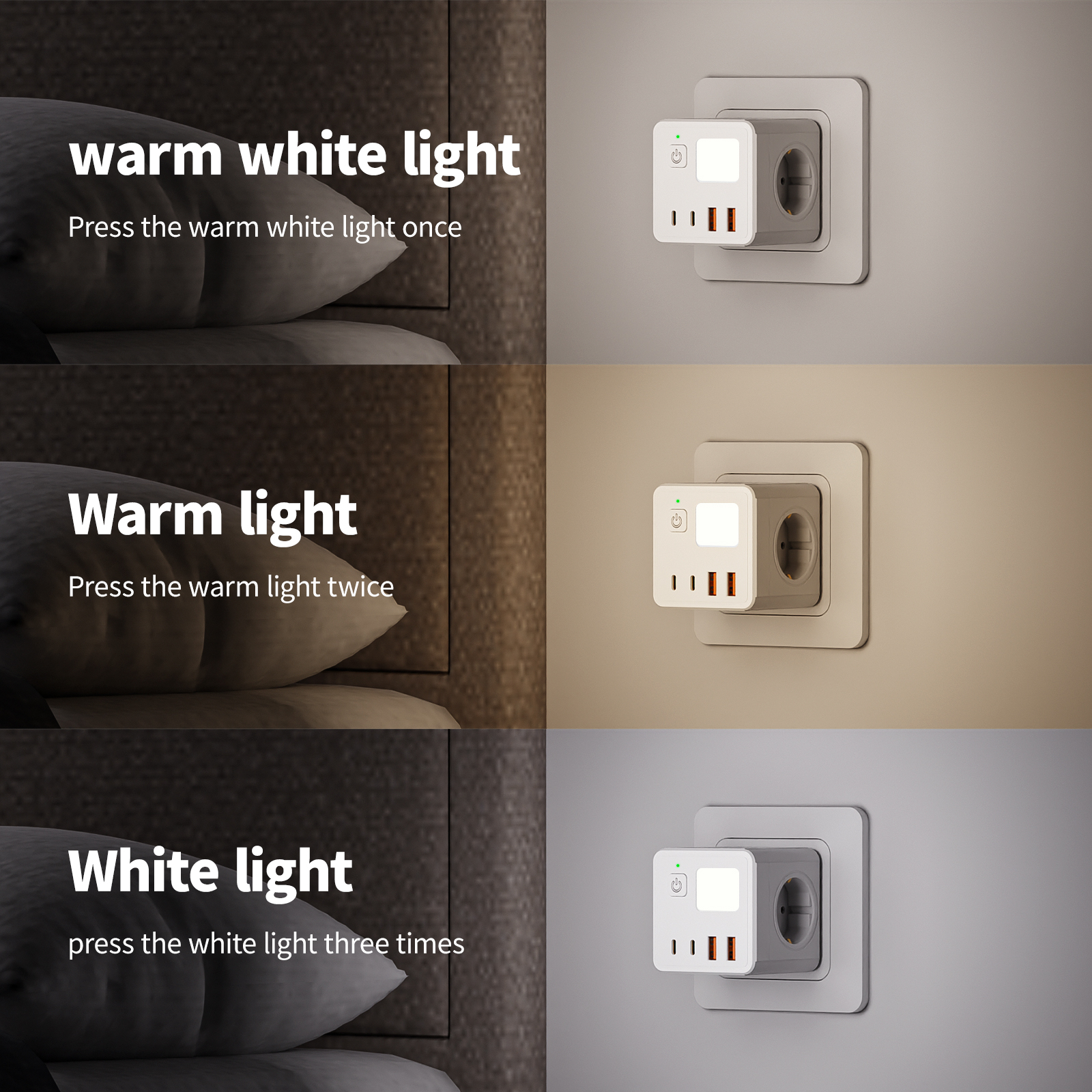 1 EU power strip, 3 AC sockets - Power Strip Flat のレビューと価格