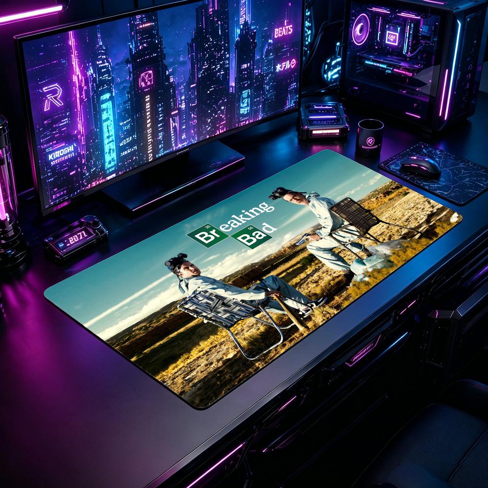 Gaming Mouse Pad BBreaking Bad - Desk Setup With Laptop のレビューと価格
