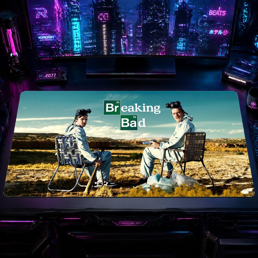 Gaming Mouse Pad BBreaking Bad - Desk Setup With Laptop のレビューと価格