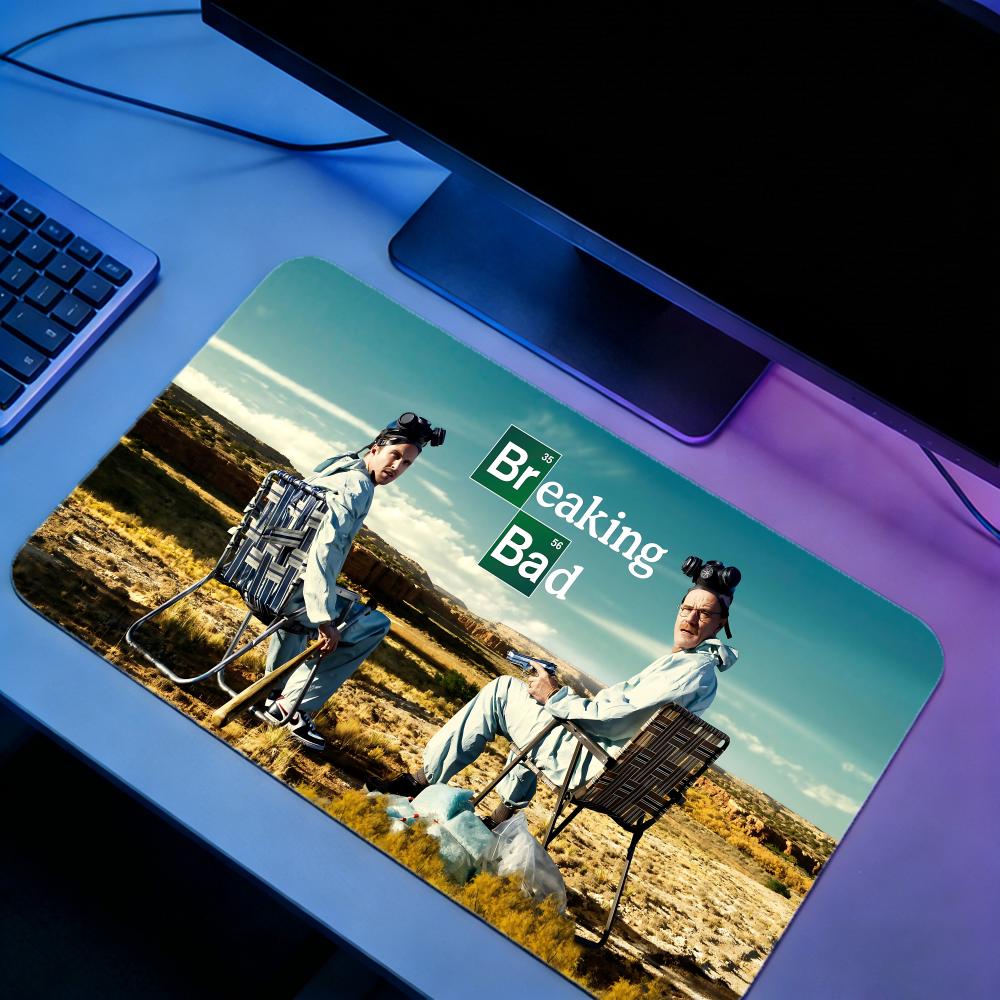 Gaming Mouse Pad BBreaking Bad - Desk Setup With Laptop のレビューと価格