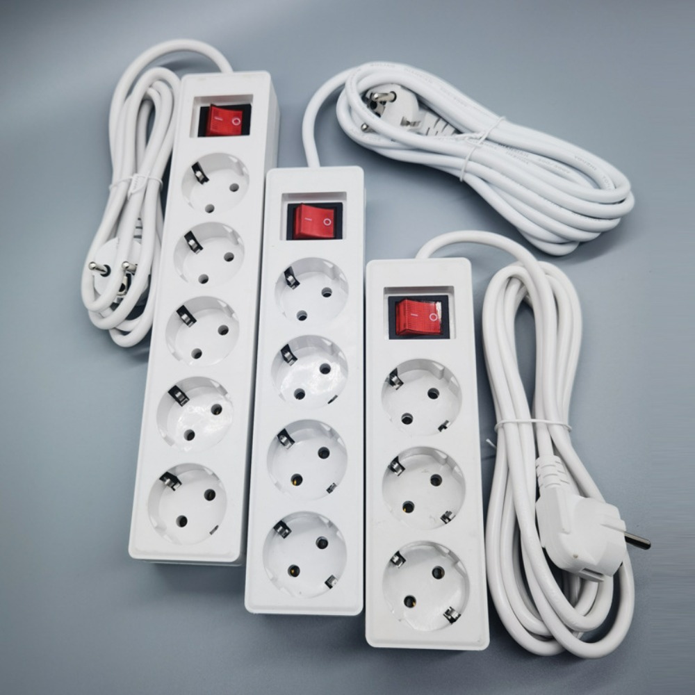 Portable 3/4/5 Sockets EU Powe - Power Strip Flat のレビューと価格