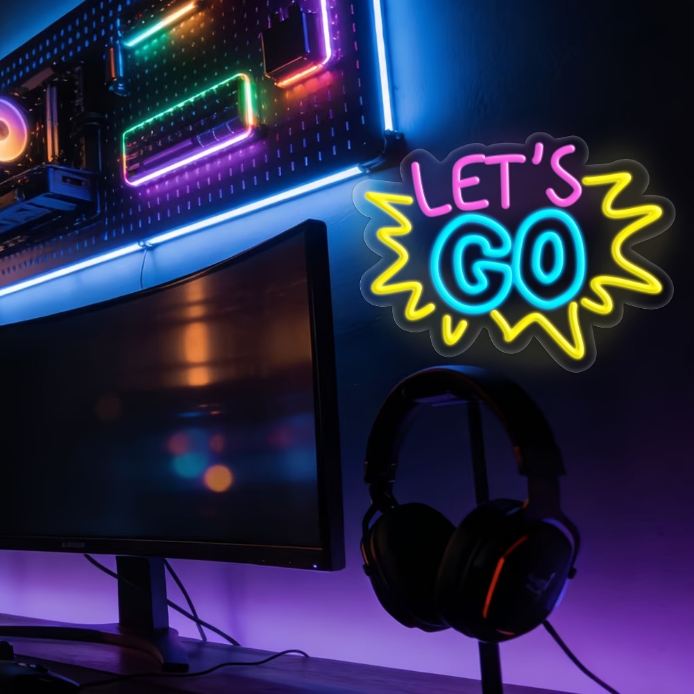 LET'S GO Multicolor LED Neon S - Desk Setup Inspiration のレビューと価格
