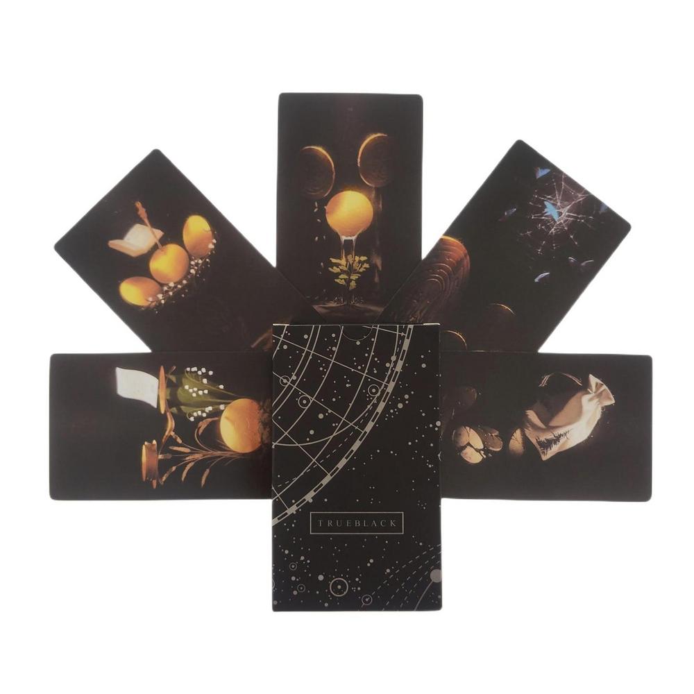 True Black Tarot Cards 78 Card - Desk Setup Black のレビューと価格