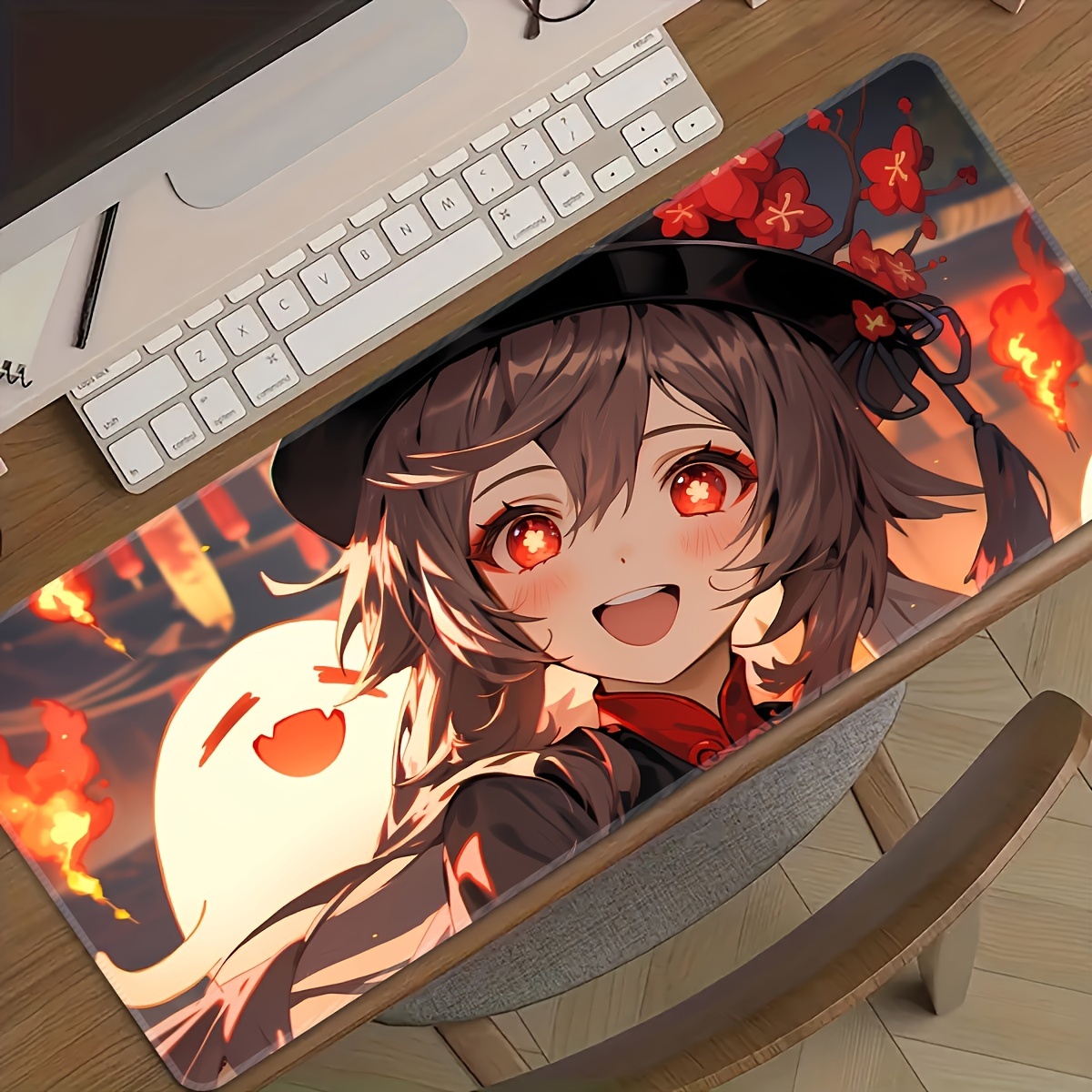 Large Anime Mouse Pad with Non - Desk Setup Rug のレビューと価格