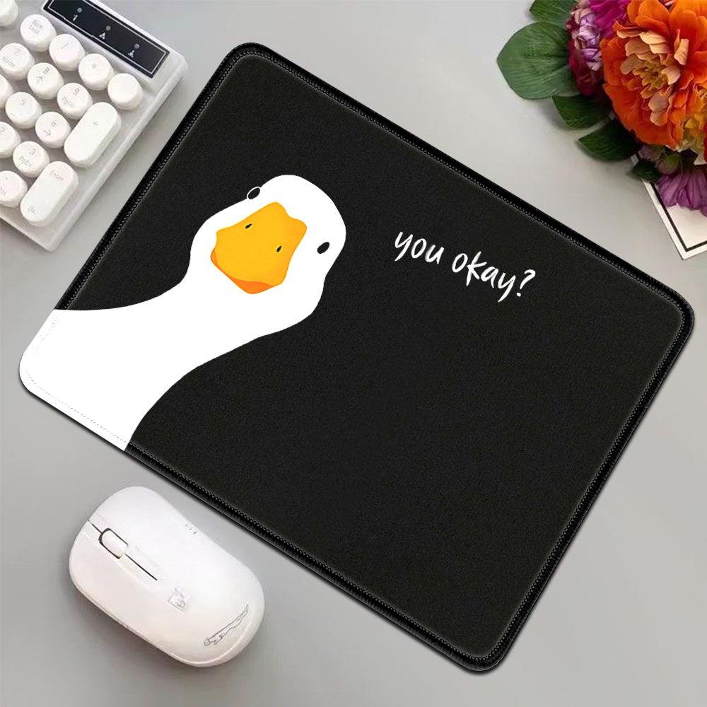 Black Mini Mouse Pad Funny Goo - Desk Setup Black のレビューと価格