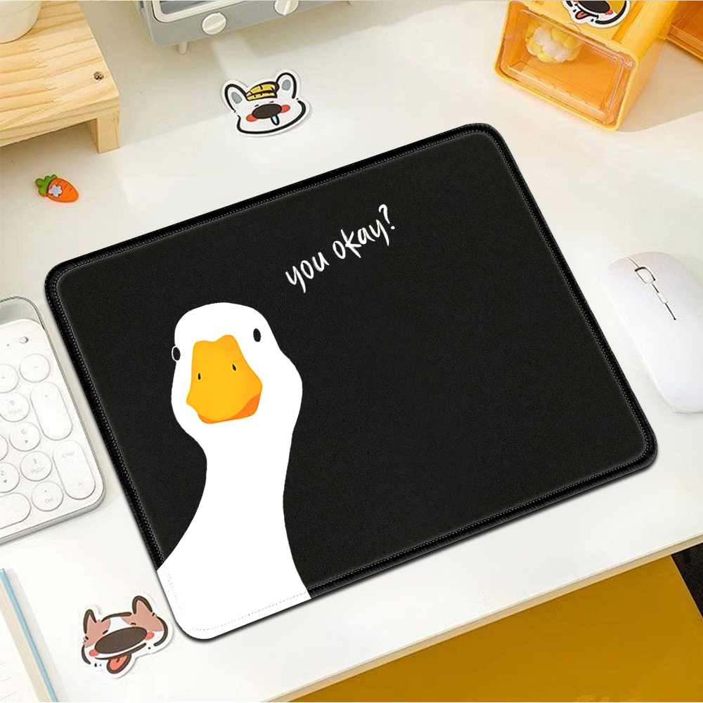 Black Mini Mouse Pad Funny Goo - Desk Setup Black のレビューと価格
