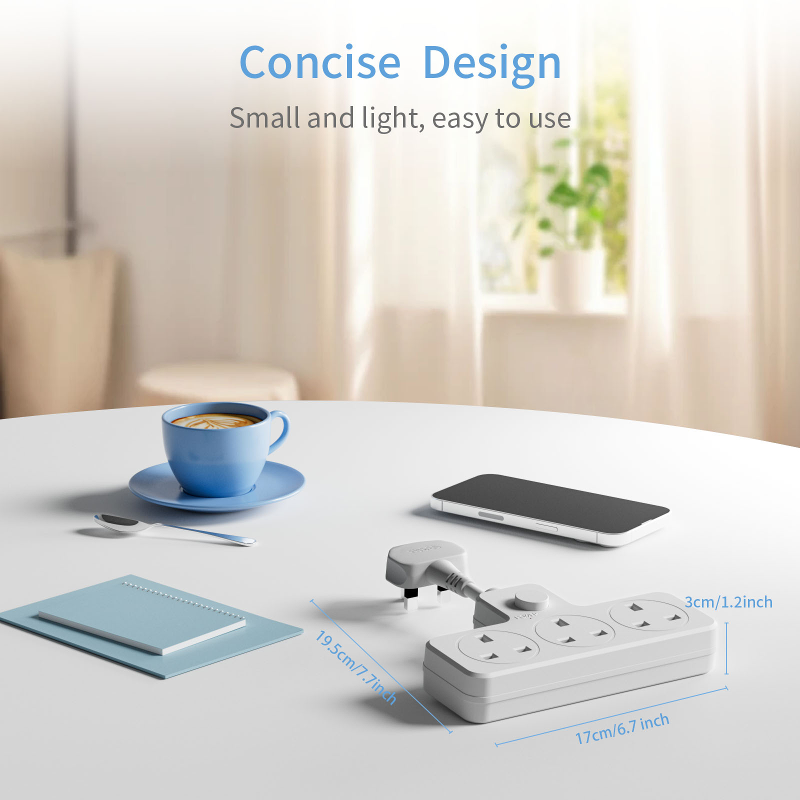 UK Power Plug Wall Outlet 13A  - Power Strip Flat のレビューと価格