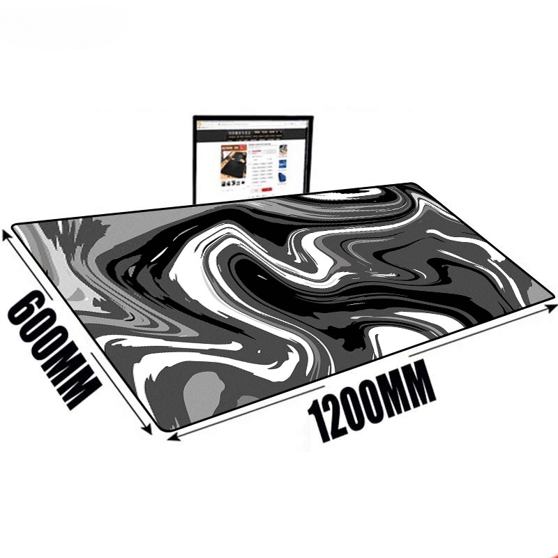 Large Mat Mouse Pad Fluid Art  - Desk Setup With Laptop のレビューと価格