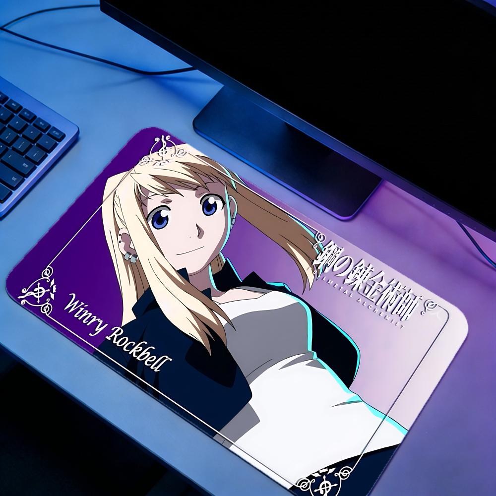 Gaming Mouse Pad FFullmetal Al - Desk Setup With Laptop のレビューと価格