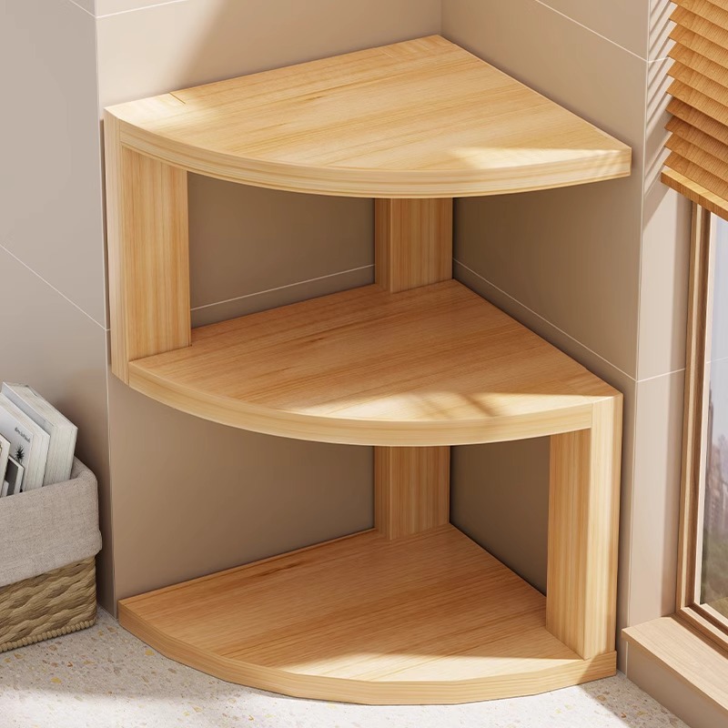 Corner Storage Holders Wooden  - Desk Setup Home Office のレビューと価格