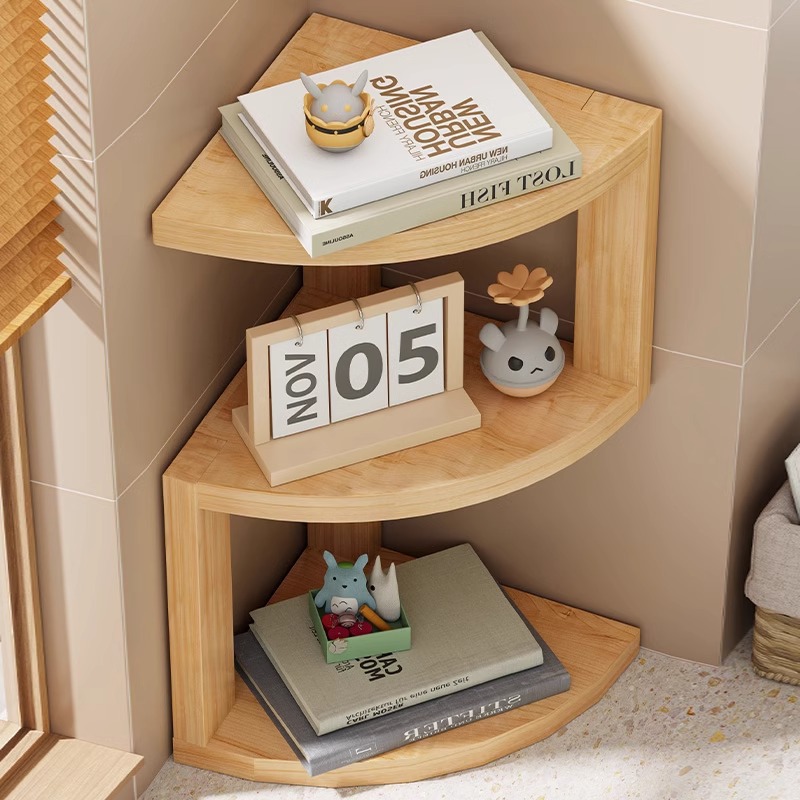 Corner Storage Holders Wooden  - Desk Setup Home Office のレビューと価格