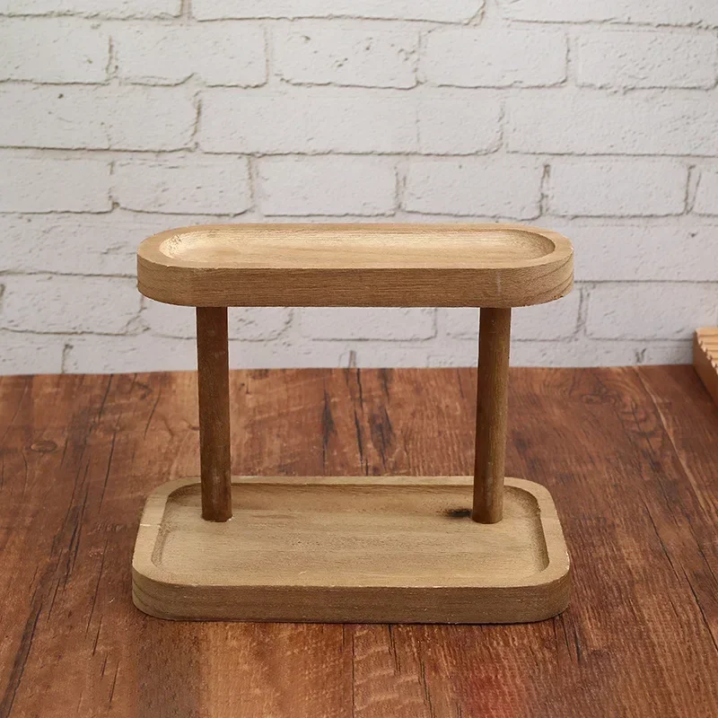 Hot Wooden Storage Shelf 2-Tie - Desk Setup Productivity のレビューと価格