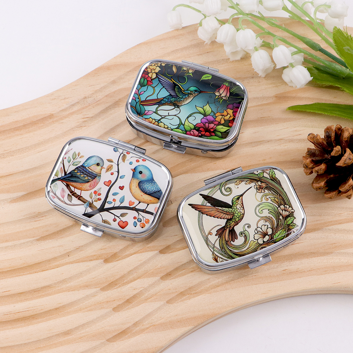 Cute Bird Cartoon Travel Pill  - Cable Box Organizer のレビューと価格