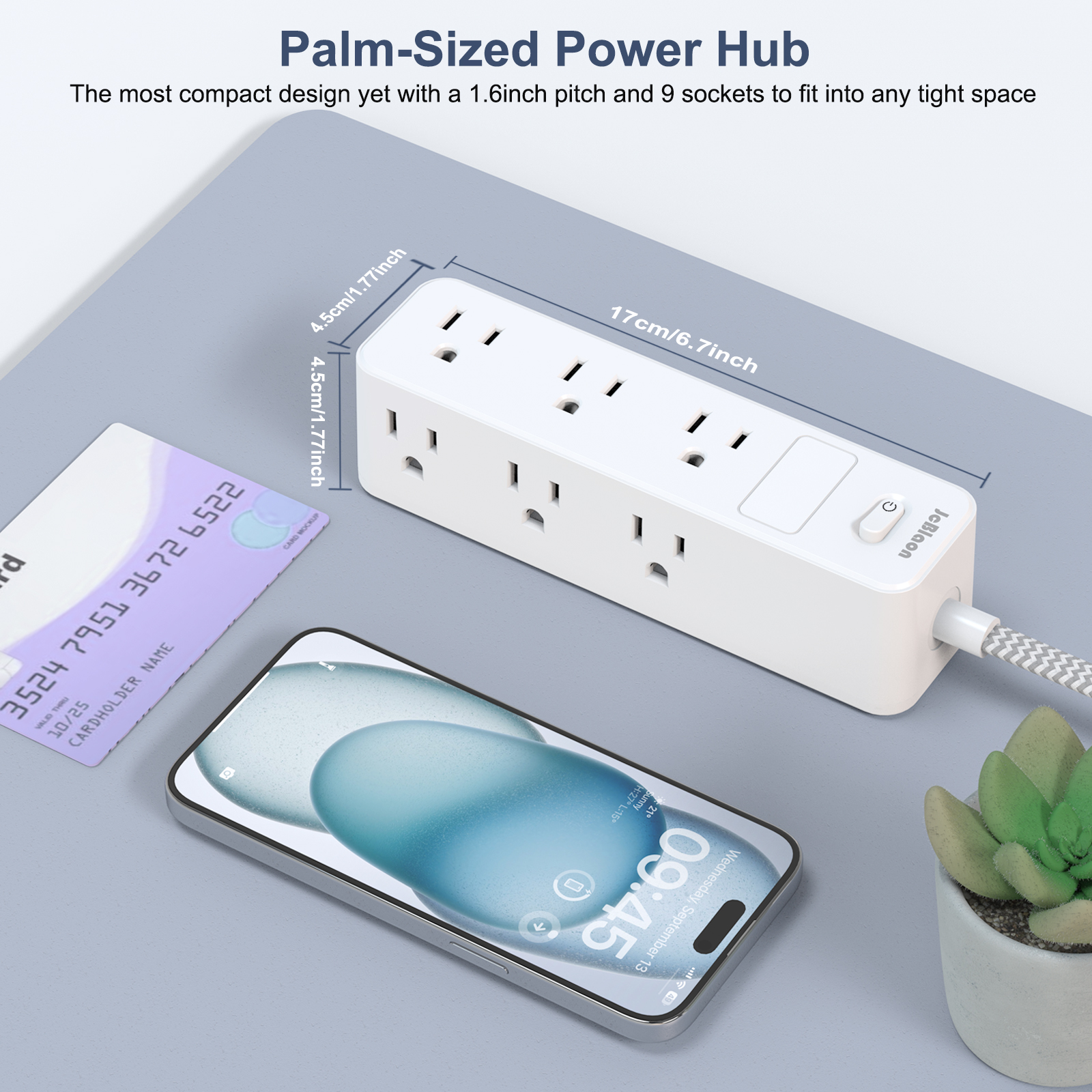 9-in-1 Surge Protector Power S - Power Strip Flat のレビューと価格