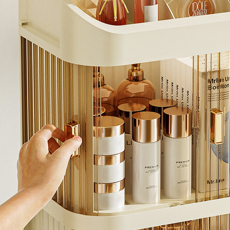 Cosmetics Storage Box Large Ca - Desk Setup Productivity のレビューと価格