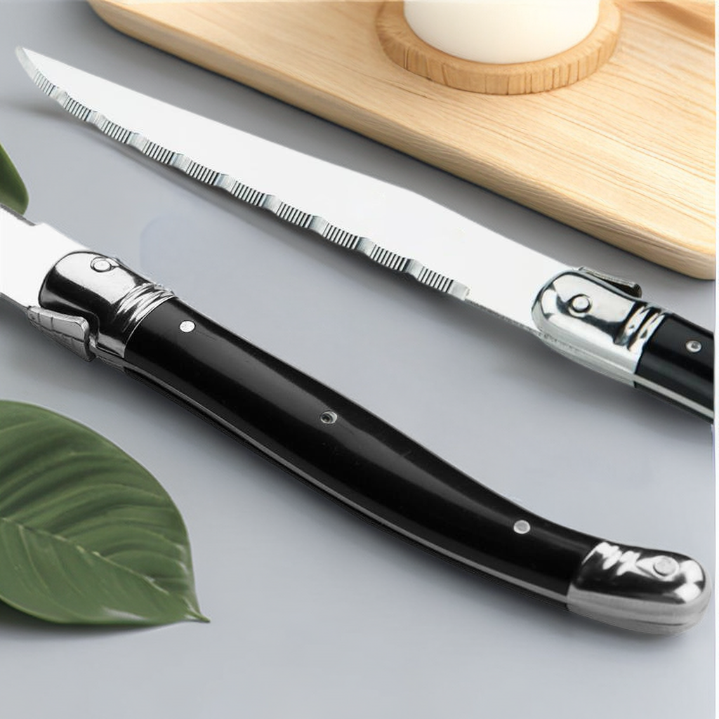 9'' Laguiole Steak Knives Set  - Desk Setup Black のレビューと価格