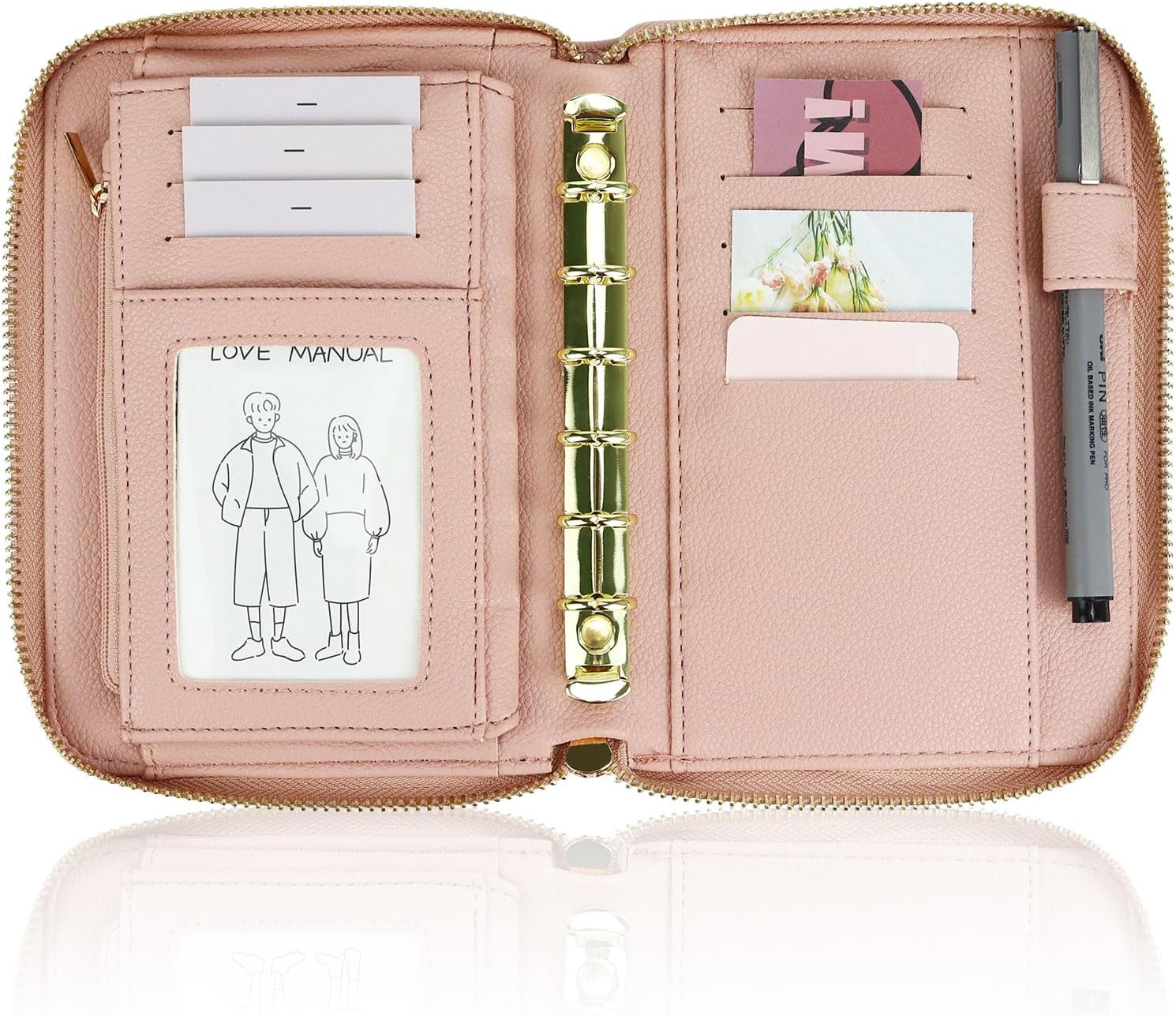 A7 Leather Budget Binder Cash  - Ring Binder Box のレビューと価格