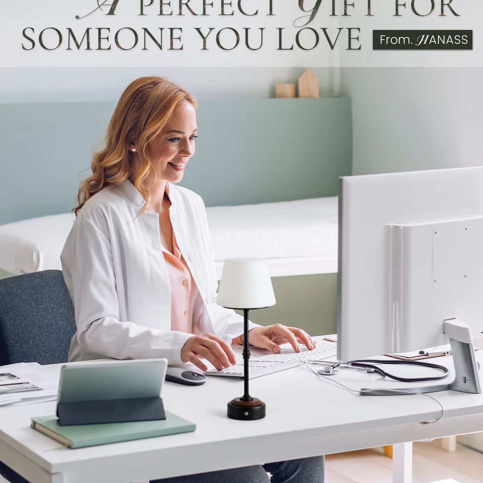 Cordless Table Lamps Set of  5 - Desk Room Setup のレビューと価格