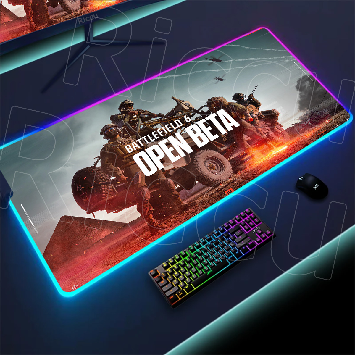 New Gamer Rgb Desk Mat Back Li - Desk Setup Accessories Aesthetic のレビューと価格