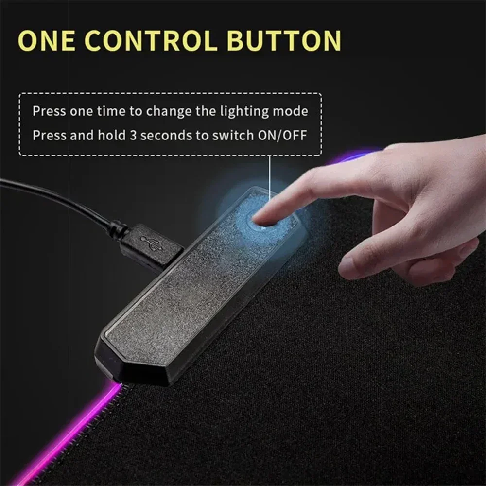 New Gamer Rgb Desk Mat Back Li - Desk Setup Accessories Aesthetic のレビューと価格