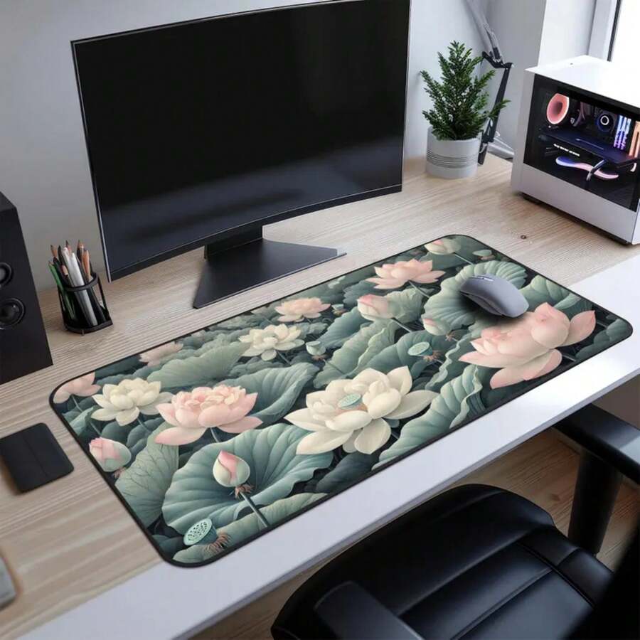 Large Lotus Flower Desk Mat No - Desk Setup Inspiration のレビューと価格