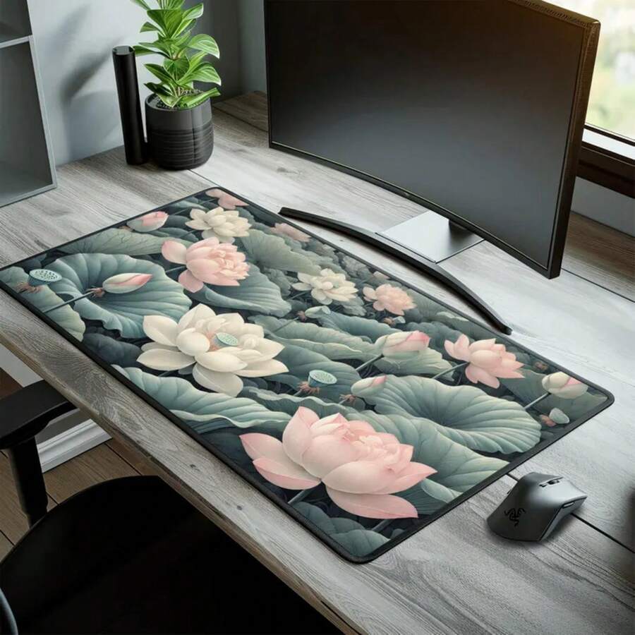 Large Lotus Flower Desk Mat No - Desk Setup Inspiration のレビューと価格