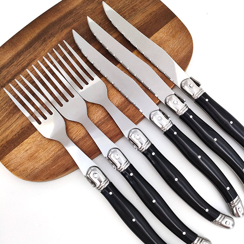 8'' Laguiole Style Black Steak - Desk Setup Black のレビューと価格