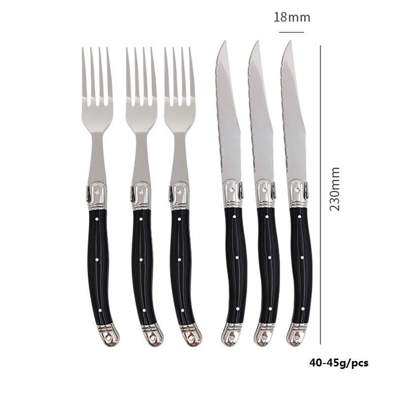 8'' Laguiole Style Black Steak - Desk Setup Black のレビューと価格