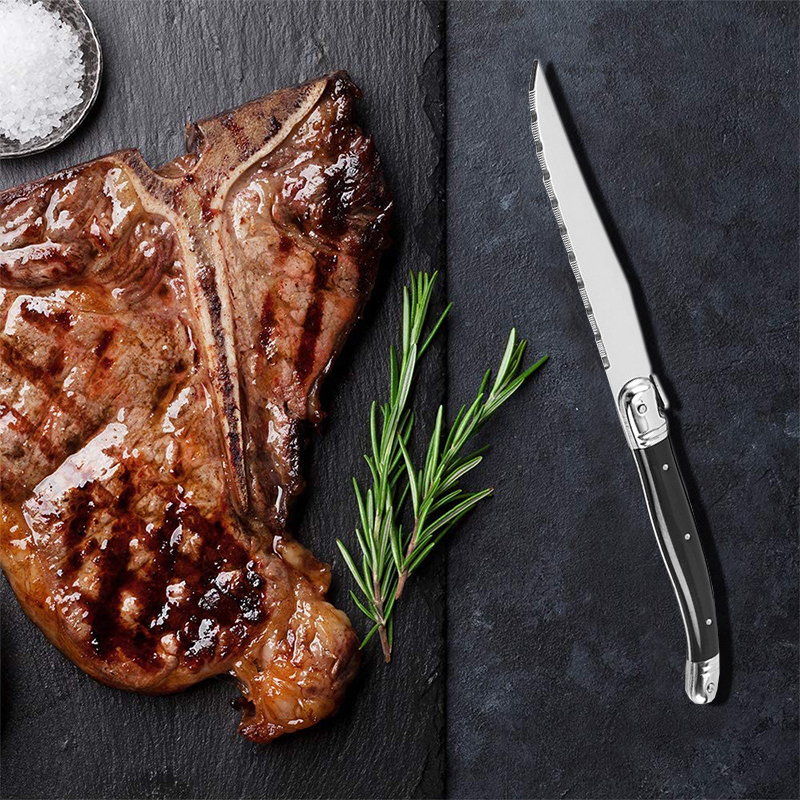 8'' Laguiole Style Black Steak - Desk Setup Black のレビューと価格