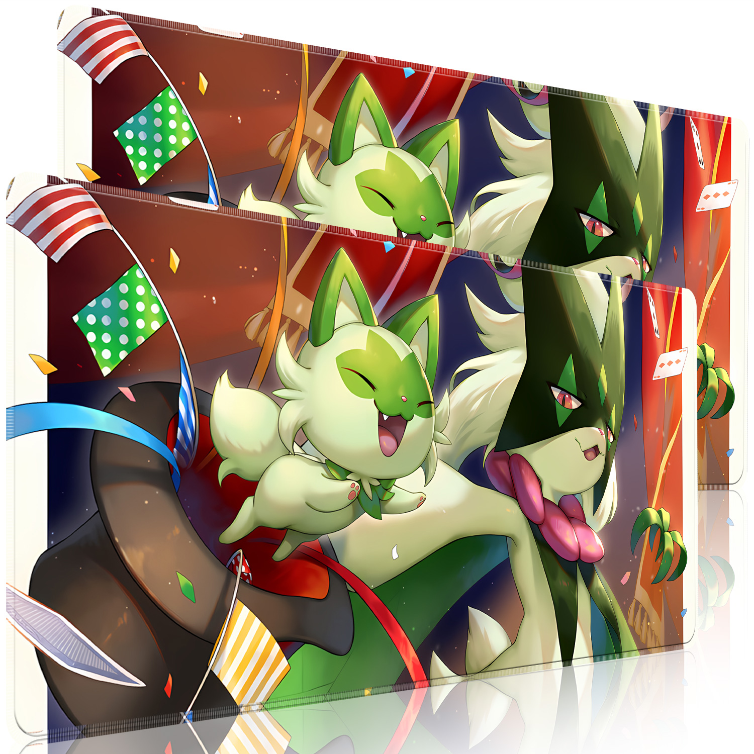 Kawaii Pokemon Meowscarada Gam - Desk Setup Mat のレビューと価格