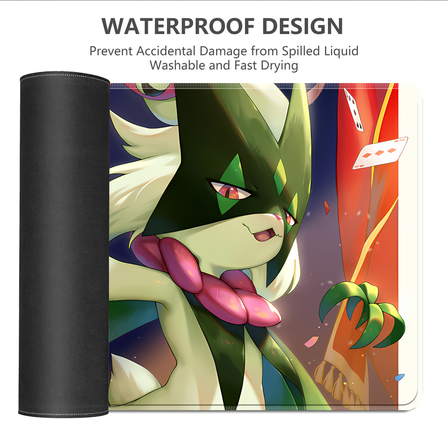 Kawaii Pokemon Meowscarada Gam - Desk Setup Mat のレビューと価格