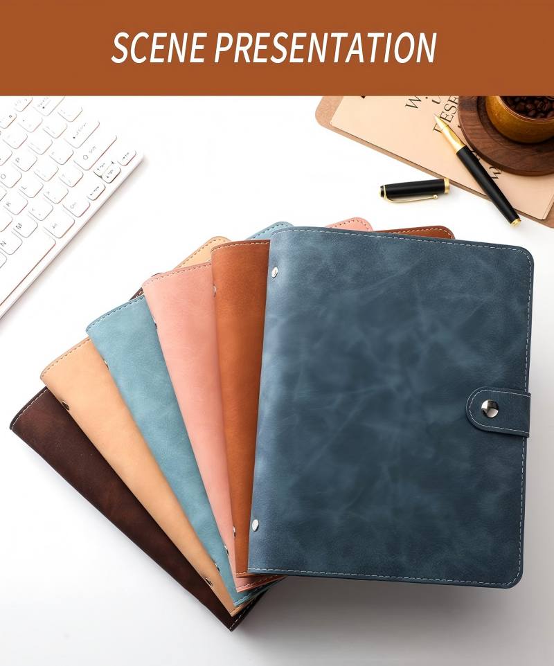 A5 Soft PU Leather Notebook Bi - Ring Binder Box のレビューと価格
