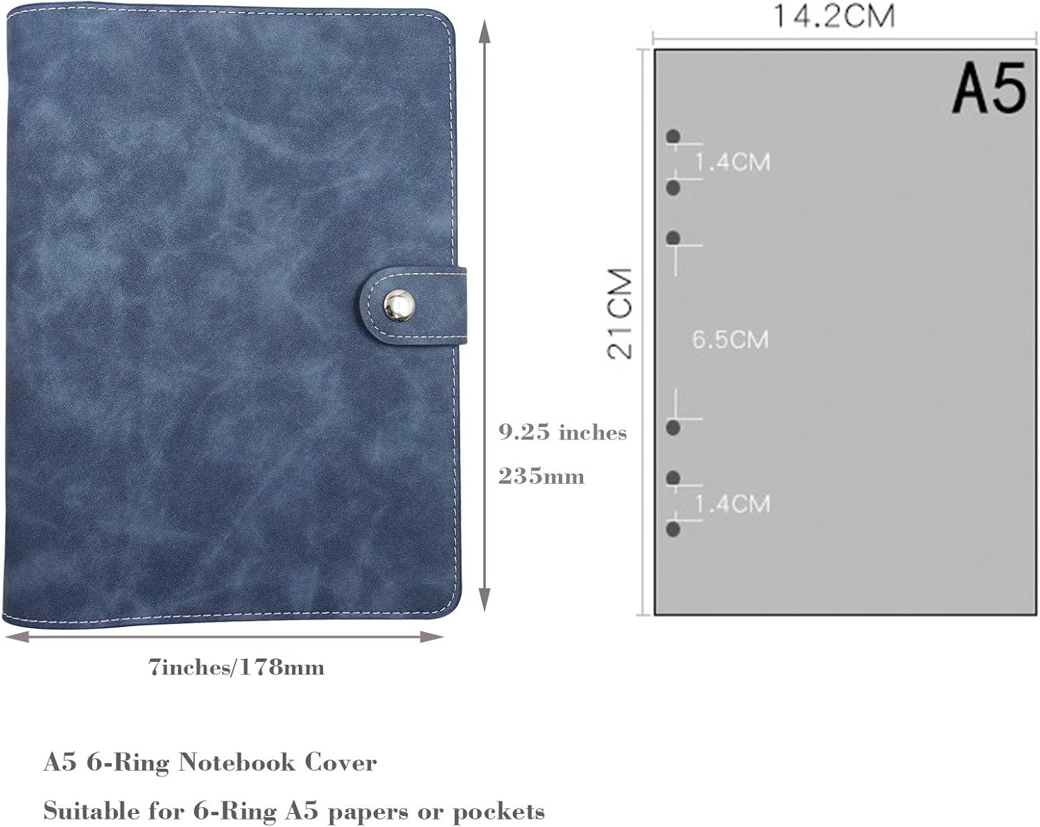 A5 Soft PU Leather Notebook Bi - Ring Binder Box のレビューと価格