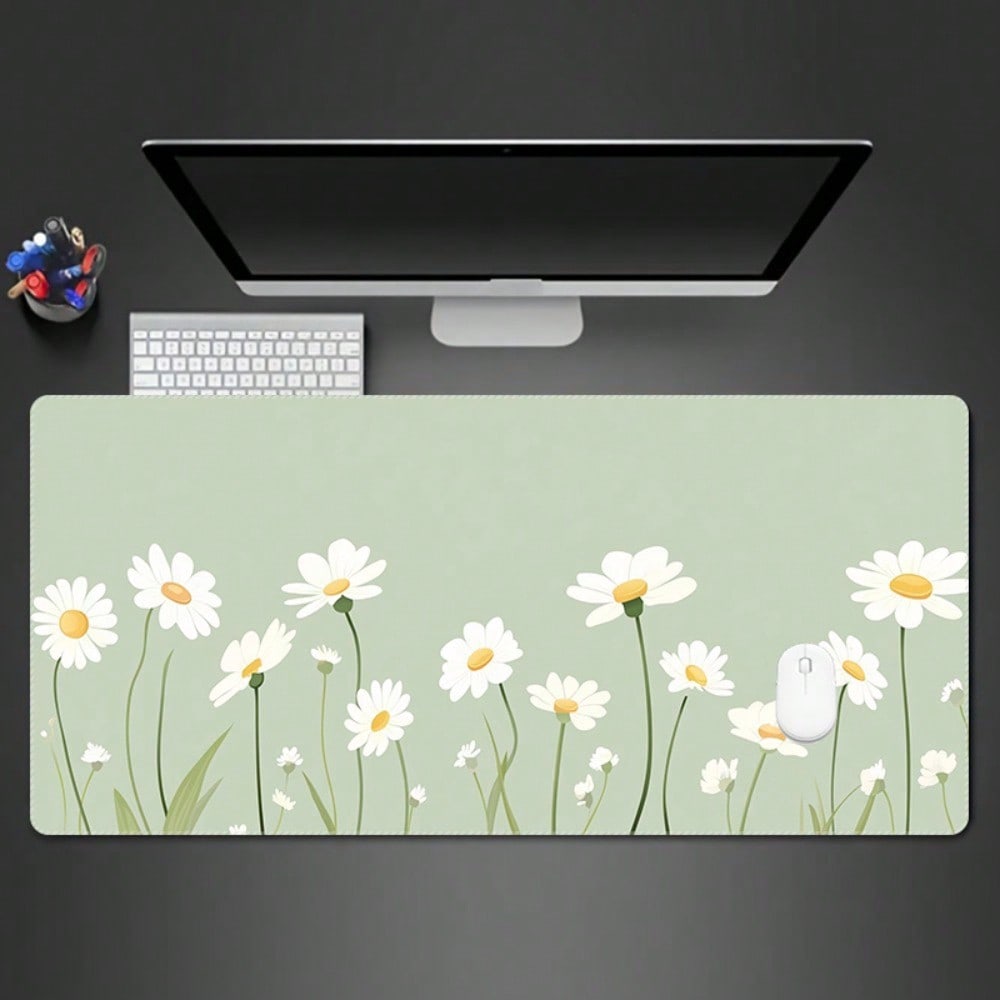 Large Daisy Design Gaming Mous - Desk Setup With Laptop のレビューと価格