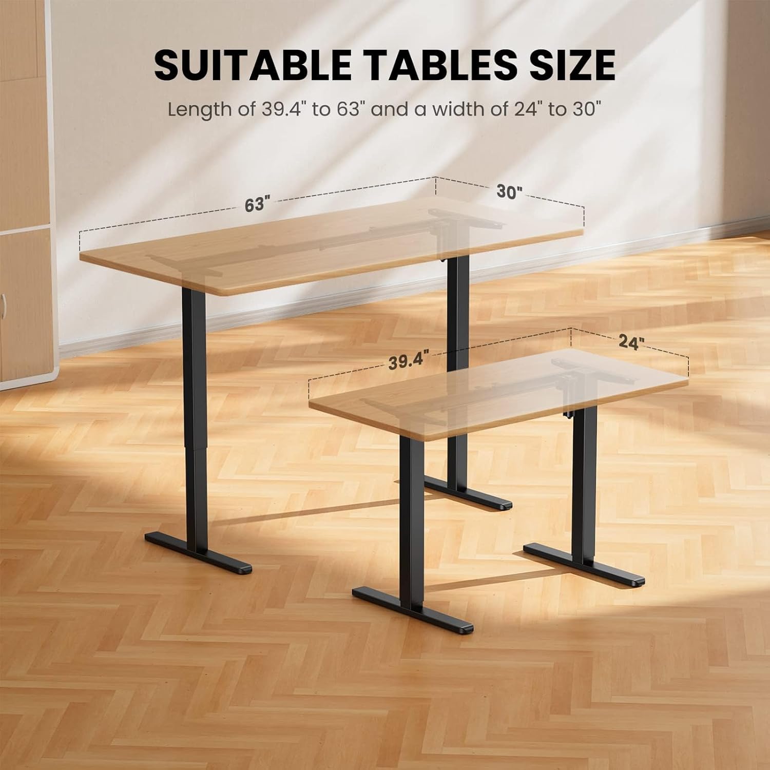 Electric Standing Desk Legs, 4 - Desk Setup Black のレビューと価格