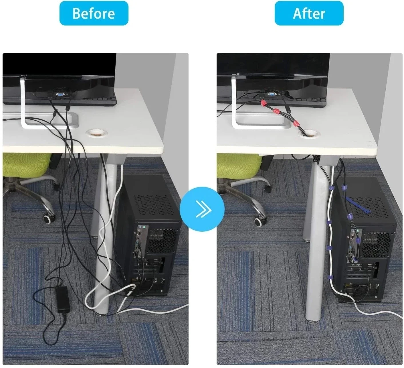 10/30/50PCS USB Cable Organize - Cable Box Organizer のレビューと価格